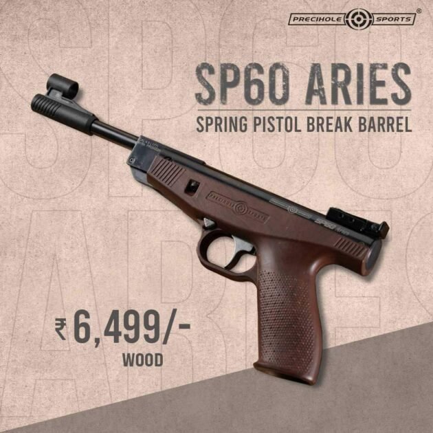 Precihole SP60 Aries Air Pistol Wood Finish